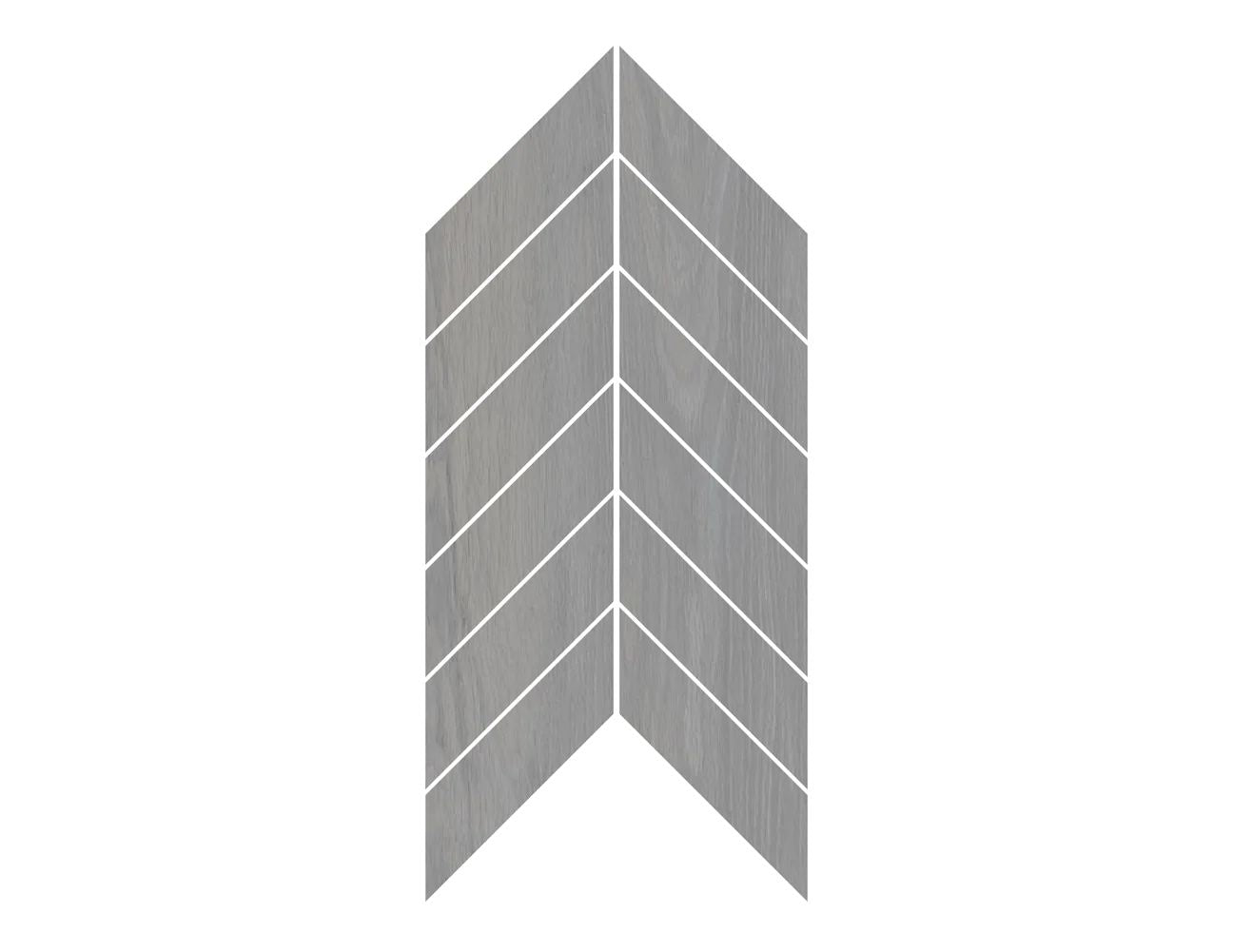 URBANWOOD DARK GREY MATTE CHEVRON MOSAIC