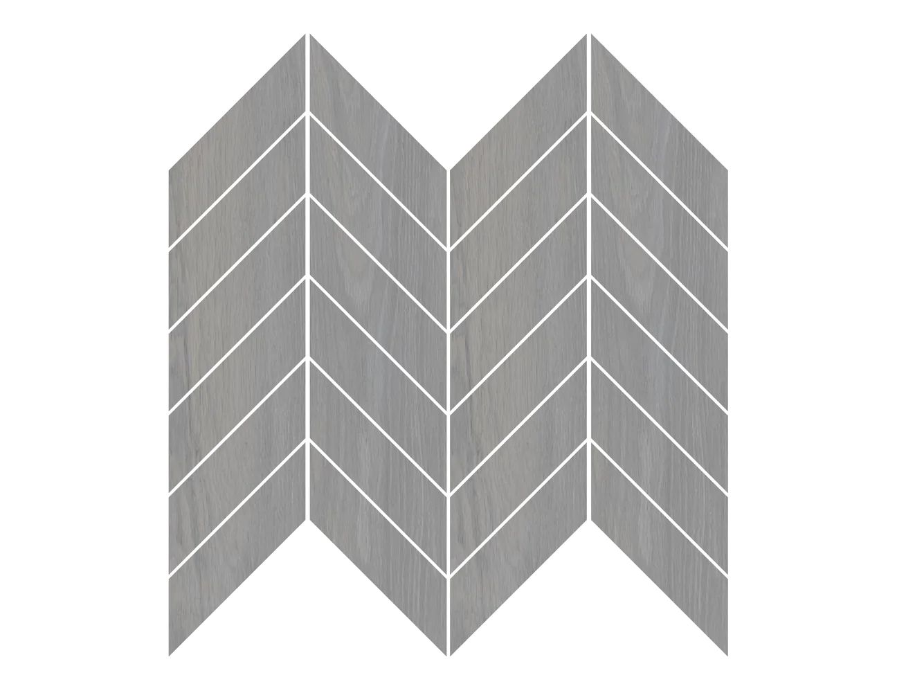 URBANWOOD DARK GREY MATTE CHEVRON MOSAIC