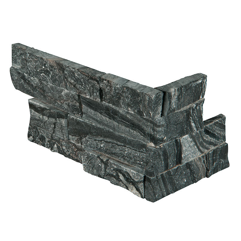 GLACIAL BLACK STACKED STONE