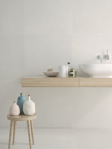 LUNA OFF WHITE RECTIFIED PORCELAIN TILE