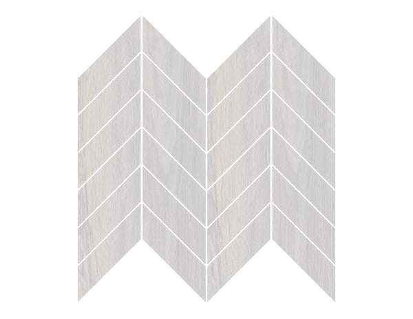 URBANWOOD GREY MATTE CHEVRON MOSAIC