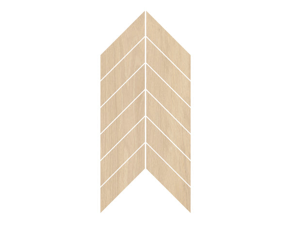 URBANWOOD LIGHT OAK MATTE CHEVRON MOSAIC