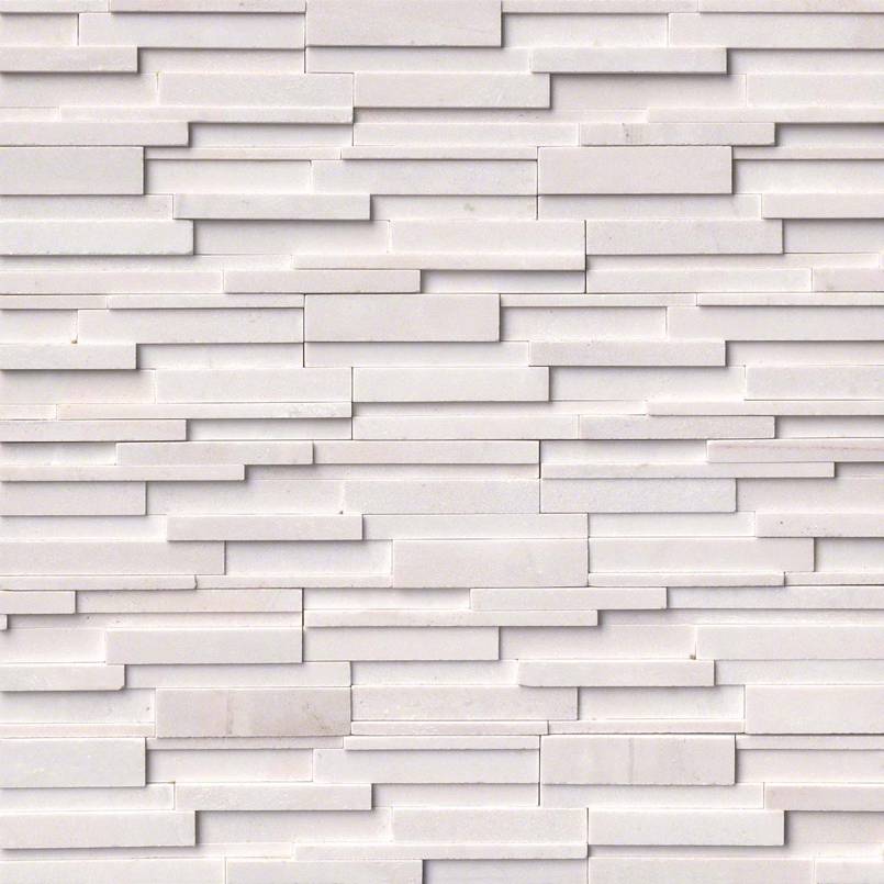 ARCTIC WHITE 3D STACKED STONE