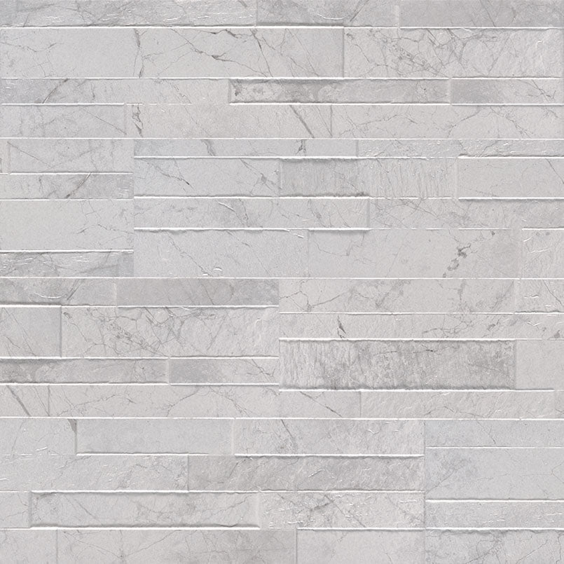 CARRARA WHITE STACKED PORCELAIN