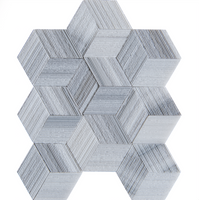 SNOW FLAKE 3D MATT MARBLE MOSAIC